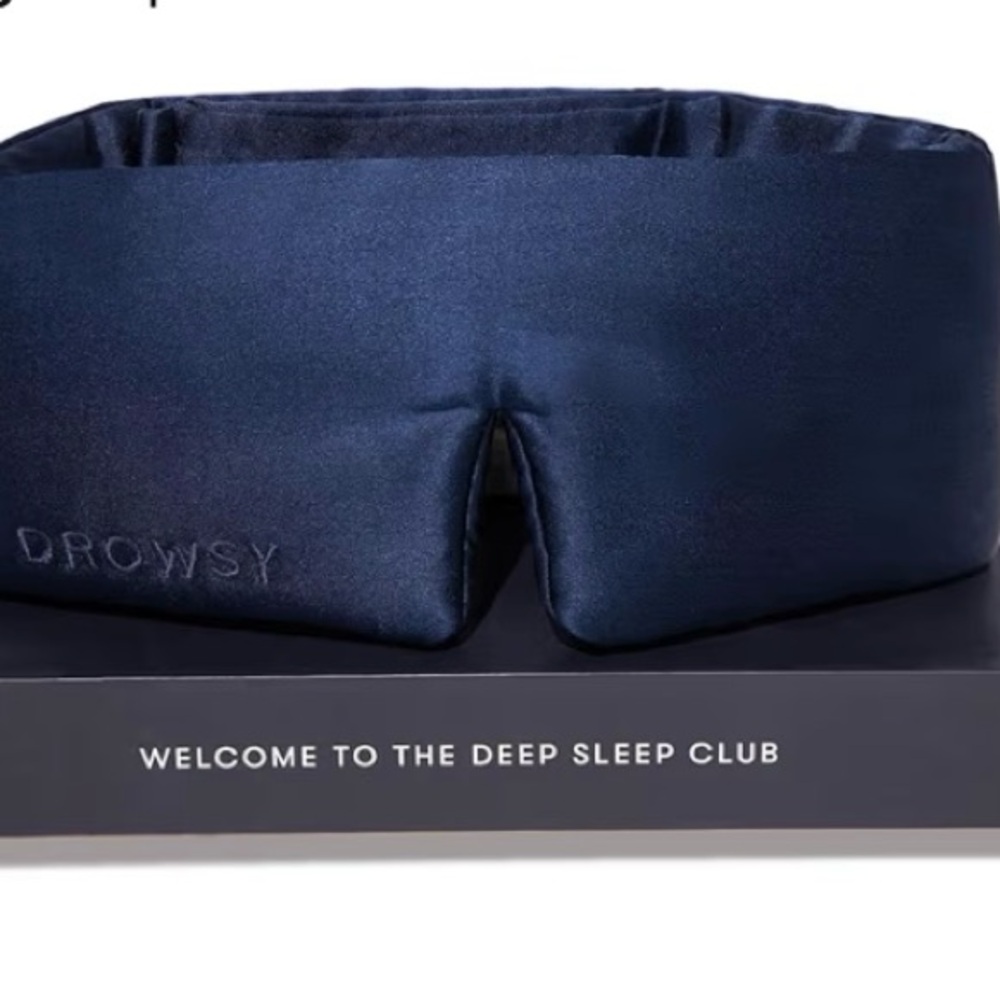 Drowsy Silk Sleep Mask - Midnight Blue